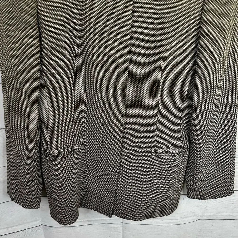 Max Mara Womens size 6 Tweed Virgin Wool Button Front Evening Jacket Italy - Picture 5 of 11